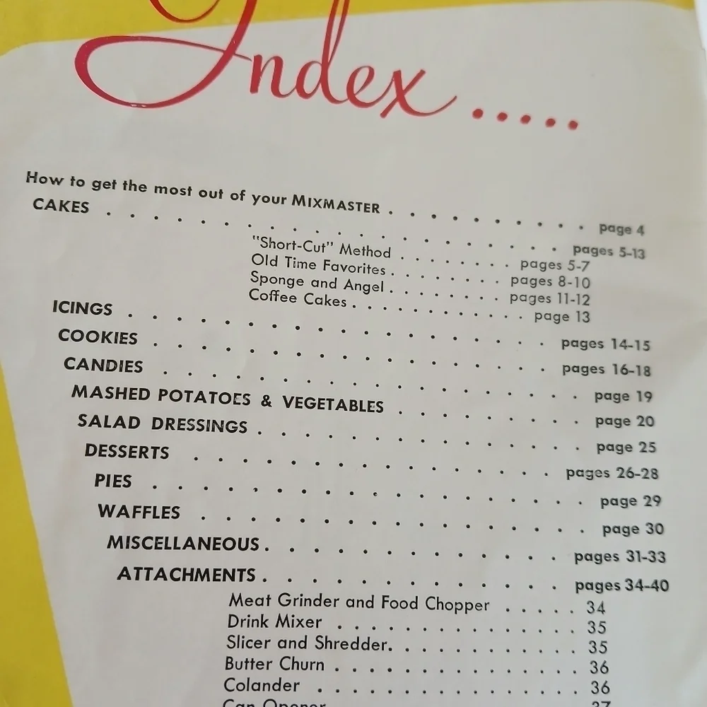 Vintage Sunbeam Automatic Mixmaster, 1948 Edition in Classic White Booklet